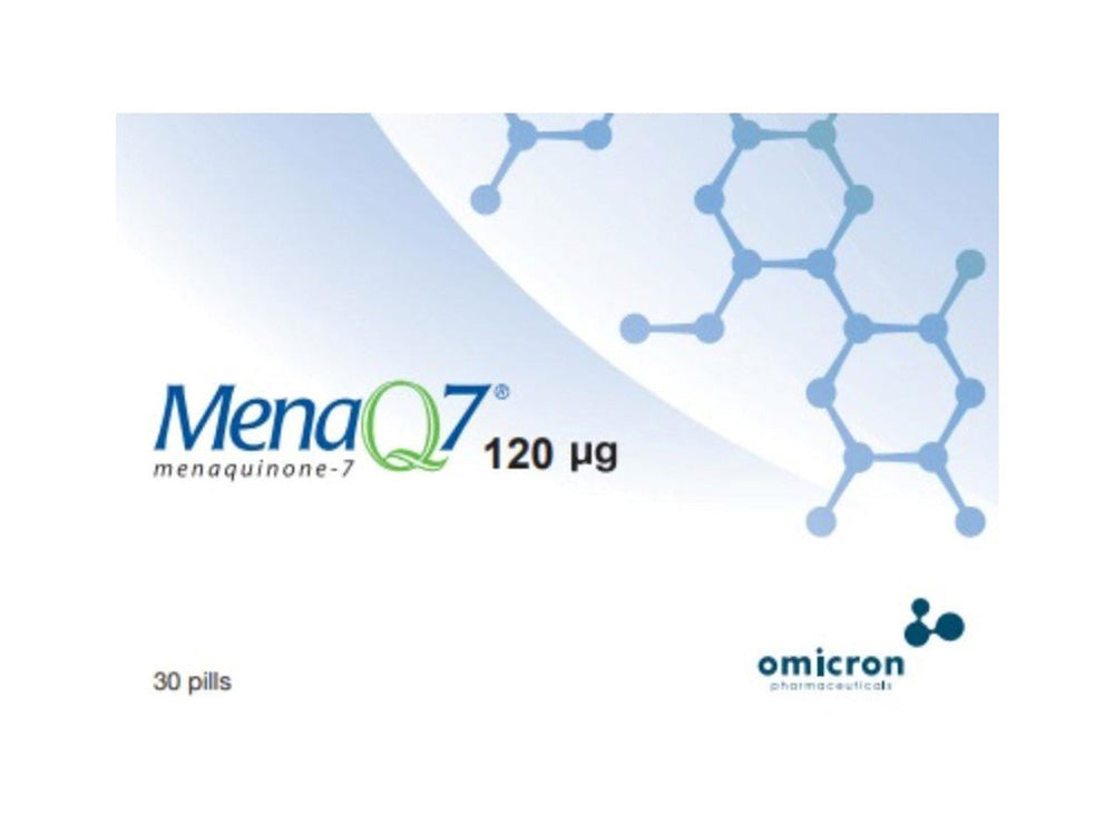 Mena Q7 Vitamin K2 180 Mcg 30 Capsules