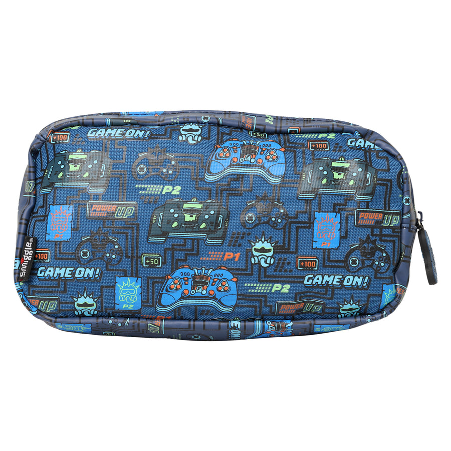 Smiggle Pencil Case Blue Game On 21cm