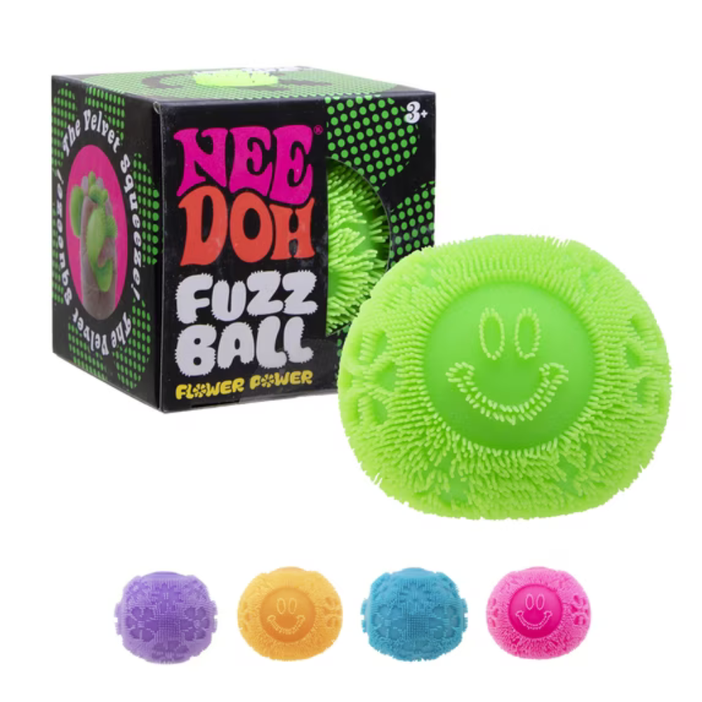 Fuzzy Stress Relief Ball with Soft Texture