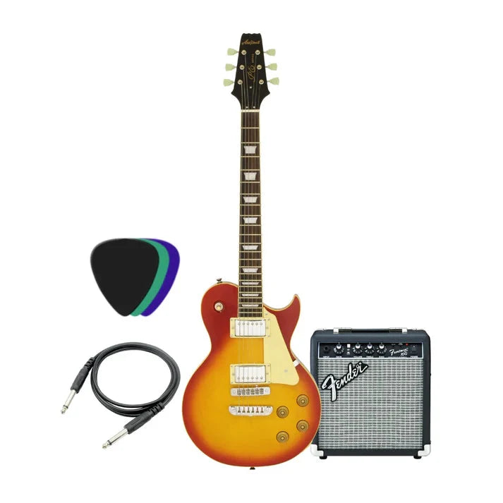 Aria Pro PE-350STD & Fender Frontman 10G Electric Guitar Bundle