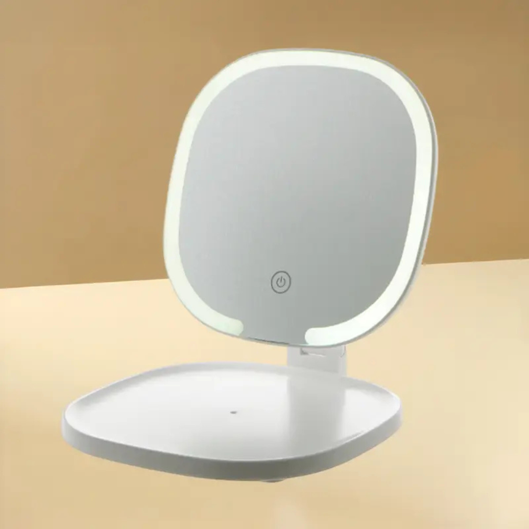 Portable Foldable LED Makeup Mirror