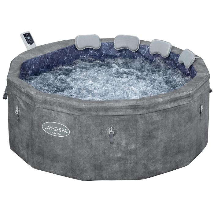 Lay-Z-Spa® 1.70m x 65cm Carrara ThermaCore UltraFit Smart AirJet 6 Spa Bubble Pools Lay-Z-Spa® 1.70m x 65cm Carrara ThermaCore UltraFit Smart AirJet 6 Lay-Z-Spa® 1.70m x 65cm Carrara ThermaCore UltraFit Smart AirJet 6 Bestway
