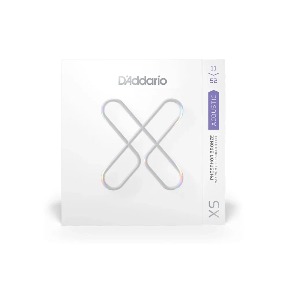 D'Addario 11-52 Custom Light Coated Acoustic Guitar Strings XSAPB1152