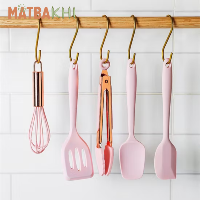 5-Piece Silicone Kitchen Utensil Set for Cooking
