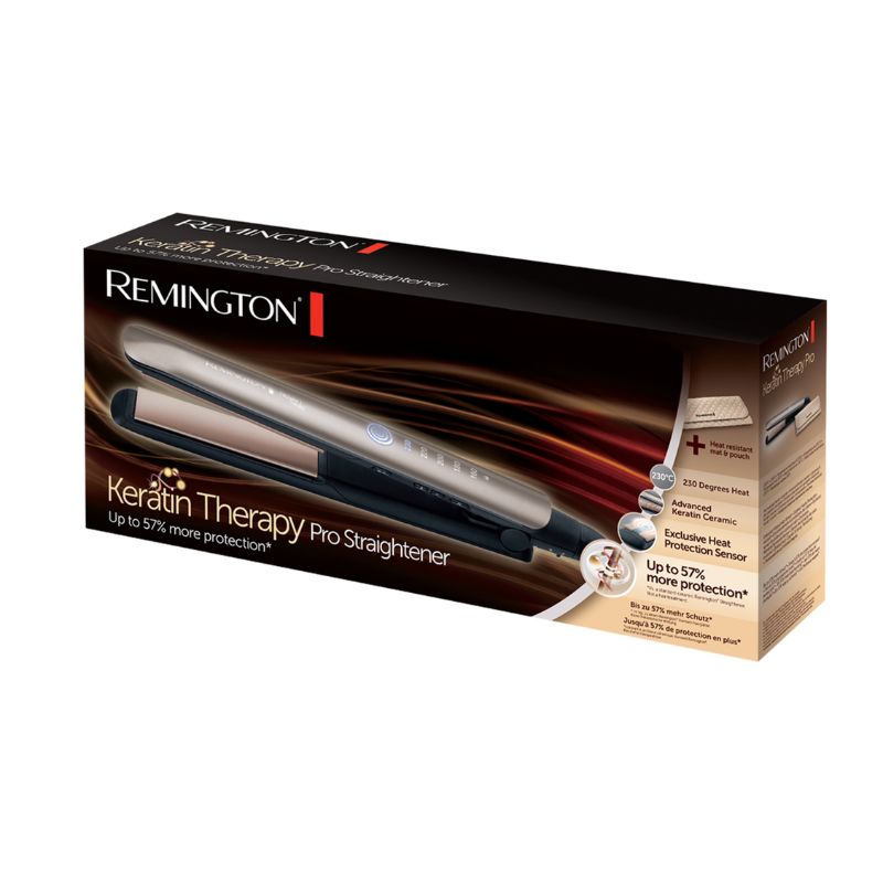 Keratin Therapy Pro Straightener S8590 Hair Straighteners Keratin Therapy Pro Straightener S8590 Keratin Therapy Pro Straightener S8590 Remington