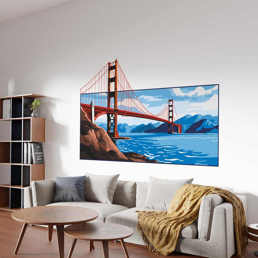 Golden Gate Bridge - Murals by Numbers Kit
