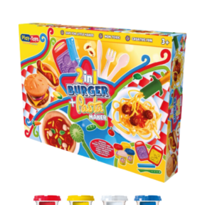 2-in-1 Burger & Pasta Maker Dough Set by TOY-FUN