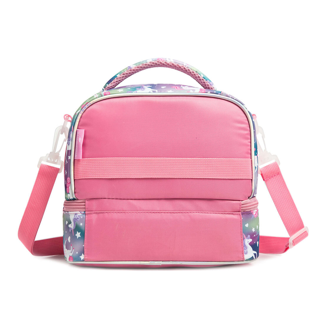 2-layer waterproof Sparkly unicorn lunch bag