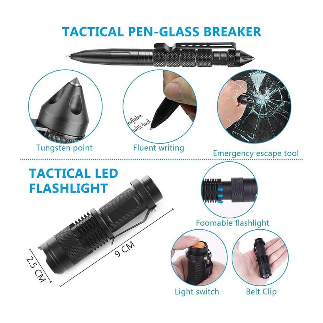 20-in-1 Camping & Emergency Survival Kit Bag