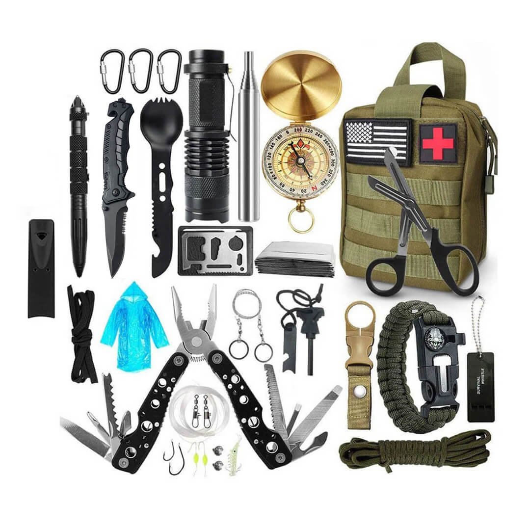 20-in-1 Camping & Emergency Survival Kit Bag