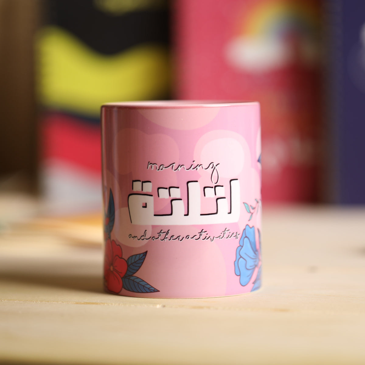 Ceramic Mug: Morning Latlate Pink