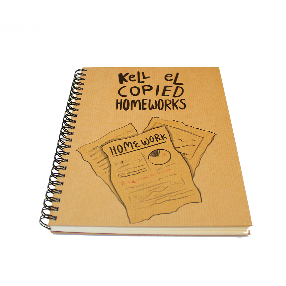 A5 Hardcover Notebook: Copied Homeworks