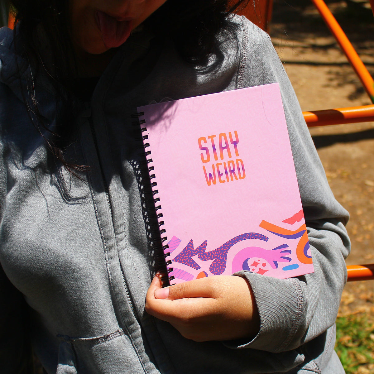 A5 Hardcover Notebook: Stay Weird