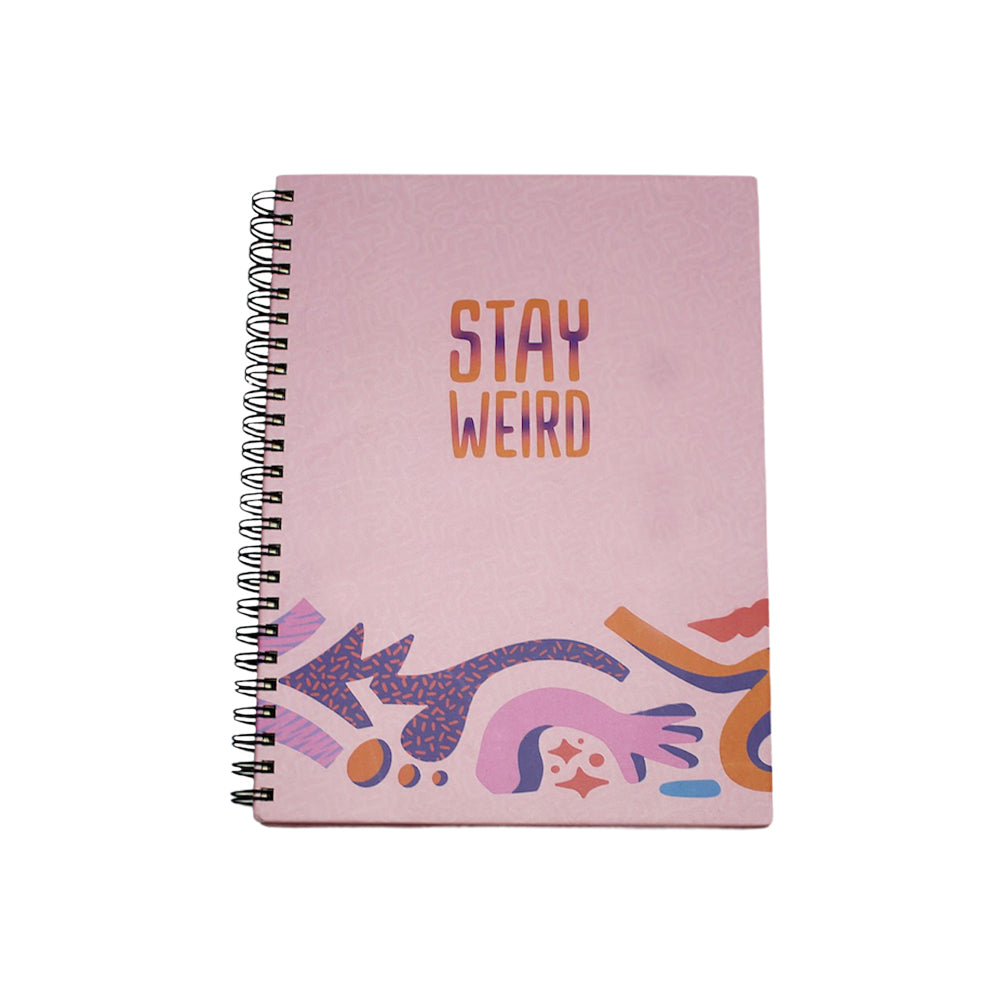 A5 Hardcover Notebook: Stay Weird