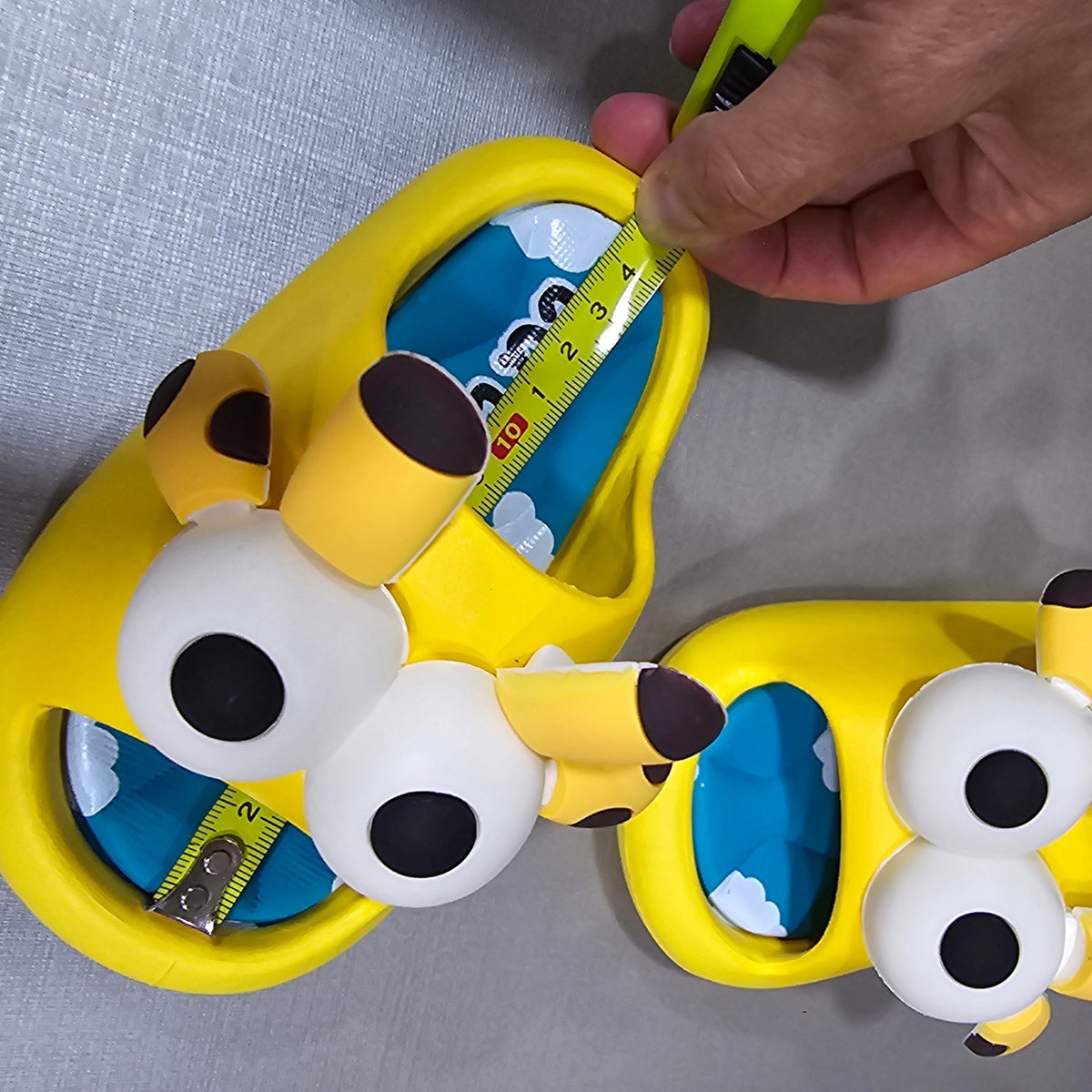 Yellow Funny Doggy Slippers Size 23-38