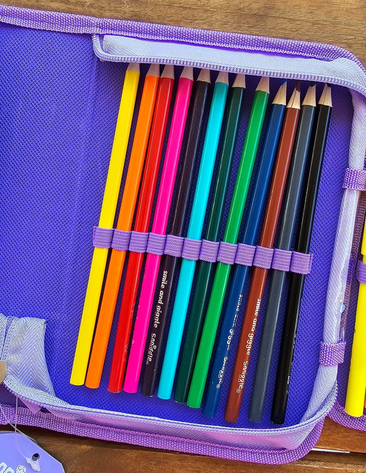 Smiggle Pencil Case Stationery Kit Purple Unicorn
