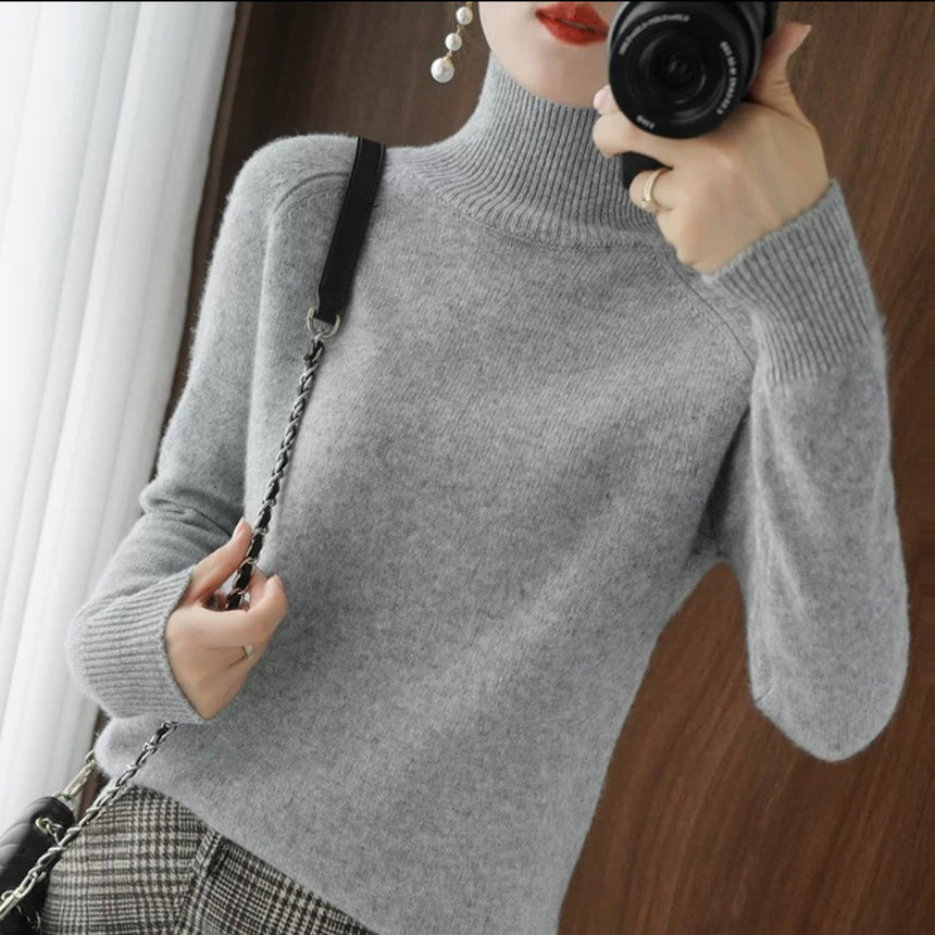 Women Warm Winter Turtleneck Sweater S-XL