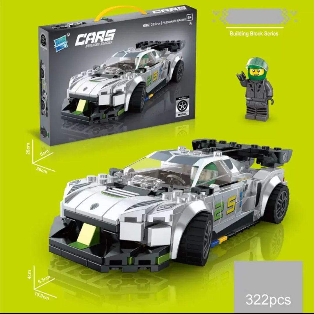 Racing Car Series Building Block Model Set