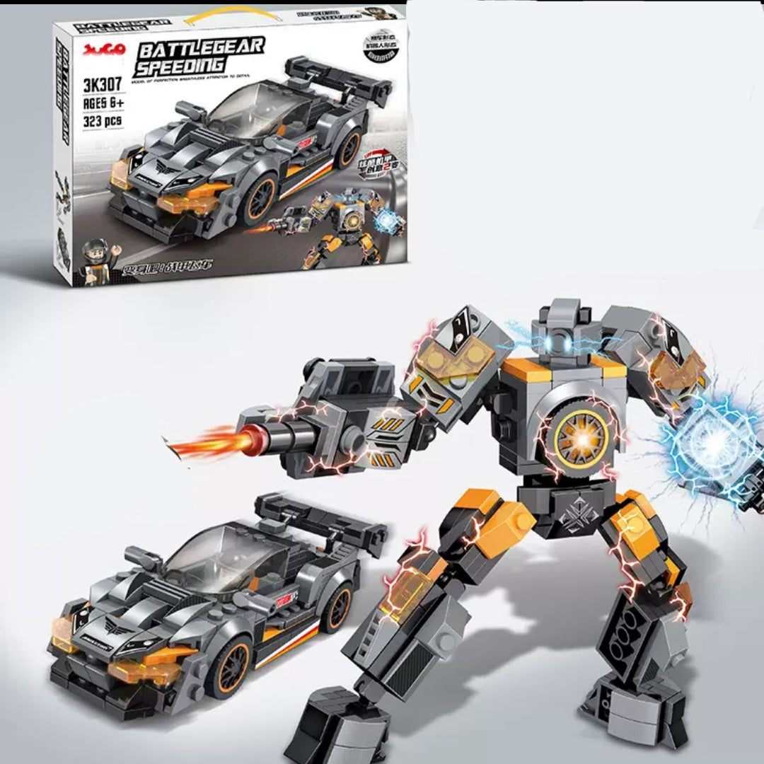 Racing Building Blocks Mecha Puzzle Toys