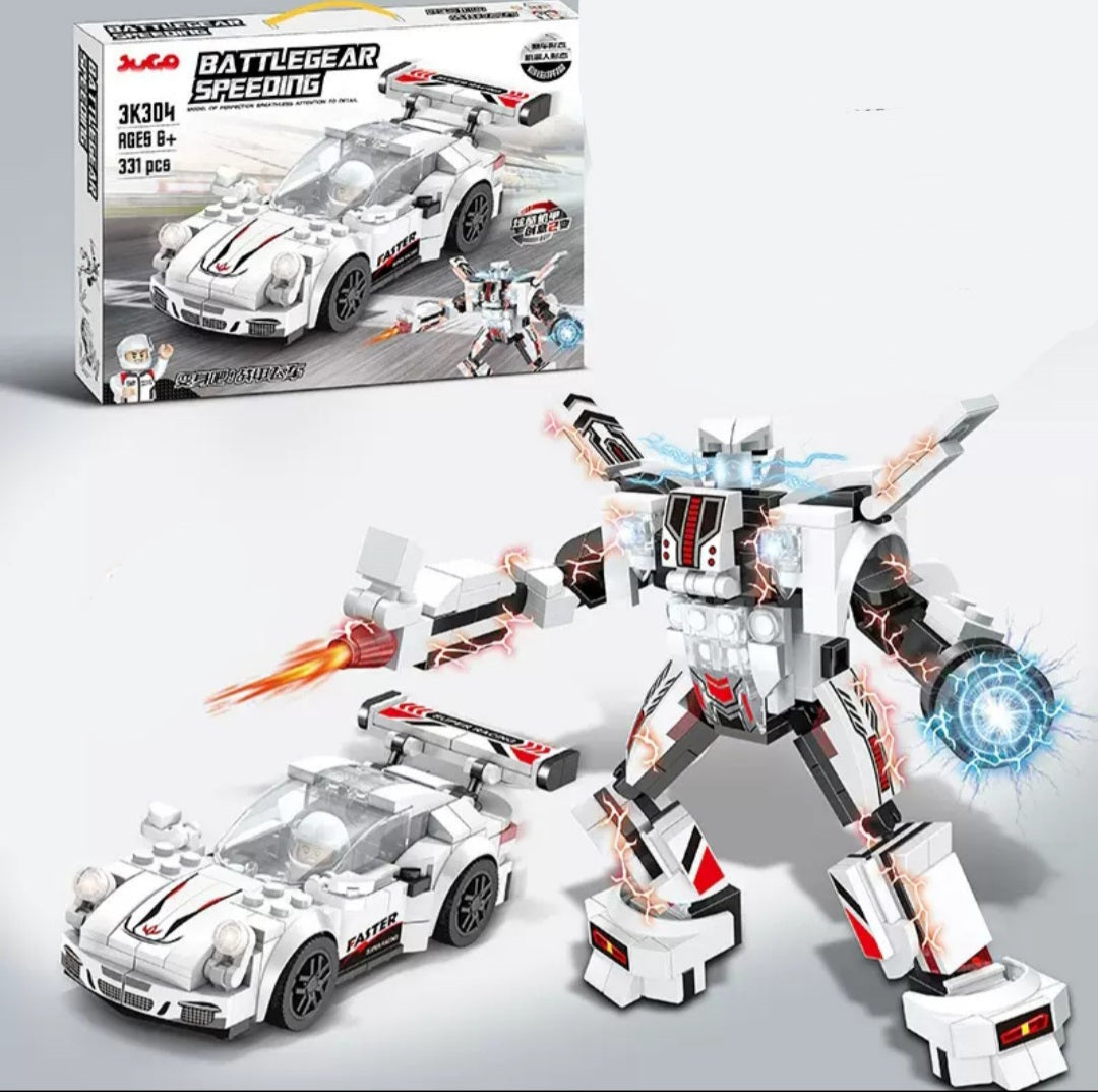 Racing Building Blocks Mecha Puzzle Toys
