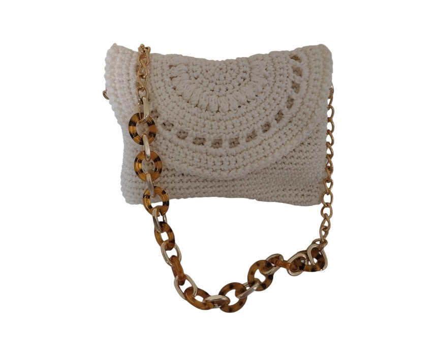 Off-White Small Crochet Shoulder Bag