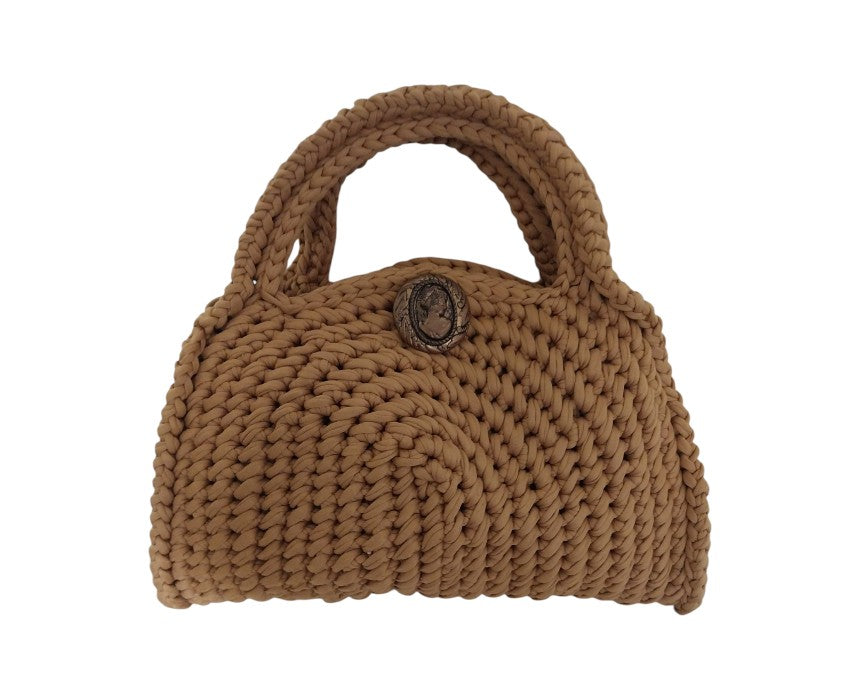 Camel Crochet Handbag