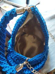 Royal Blue Crochet Handbag
