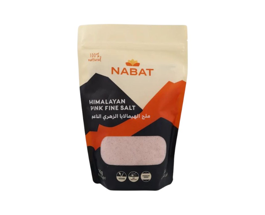 Nabat Organic Himalaya Pink Salt Fine 1 kg