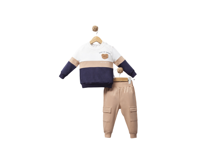 Boys Embroidered Two Piece