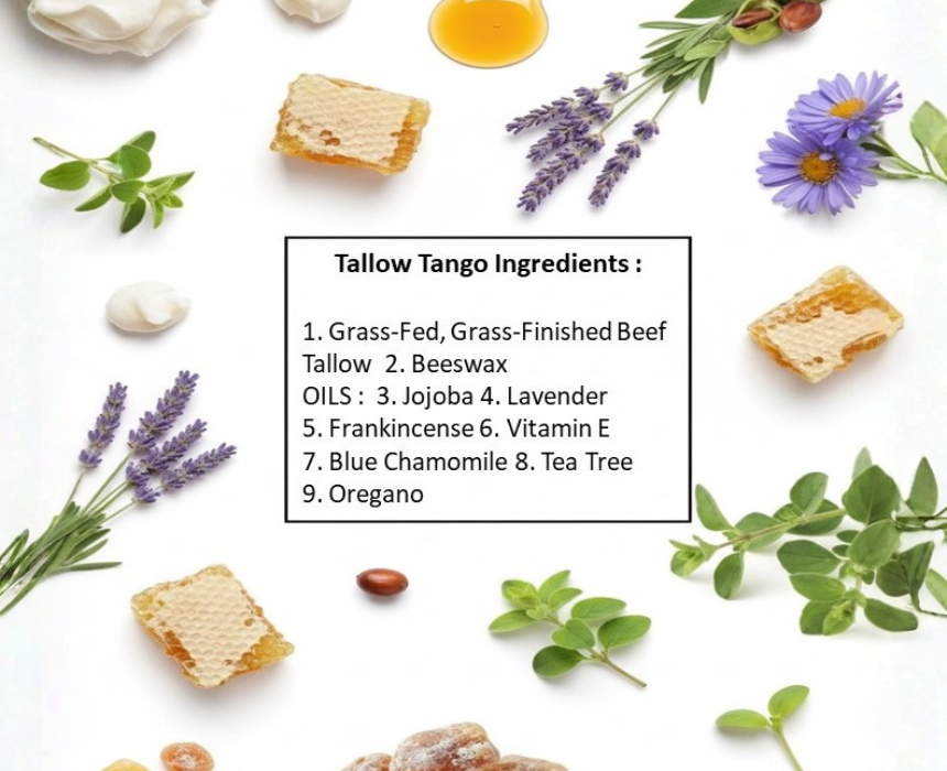 Tallow Tango Whipped Tallow Balm with Beeswax & 7 Oils
