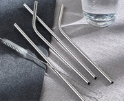 Stainless Steel Straw And Cleaner Set Reusable