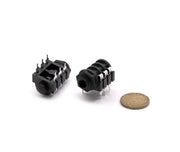 Audio Socket Jack Stereo Female 6.3mm 6-Pin Cassis & PCB