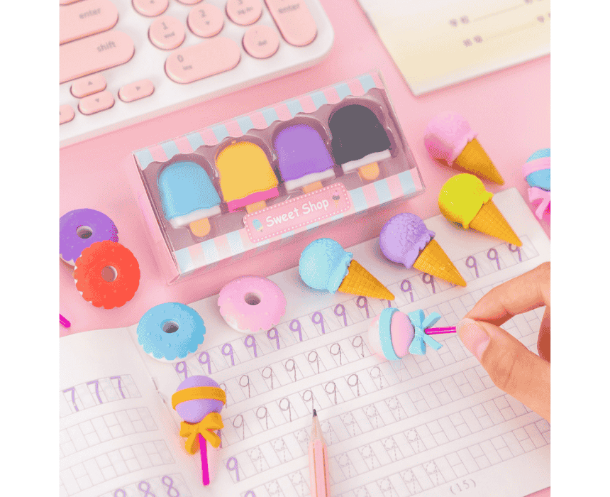 Ice Cream Food Simulation Eraser