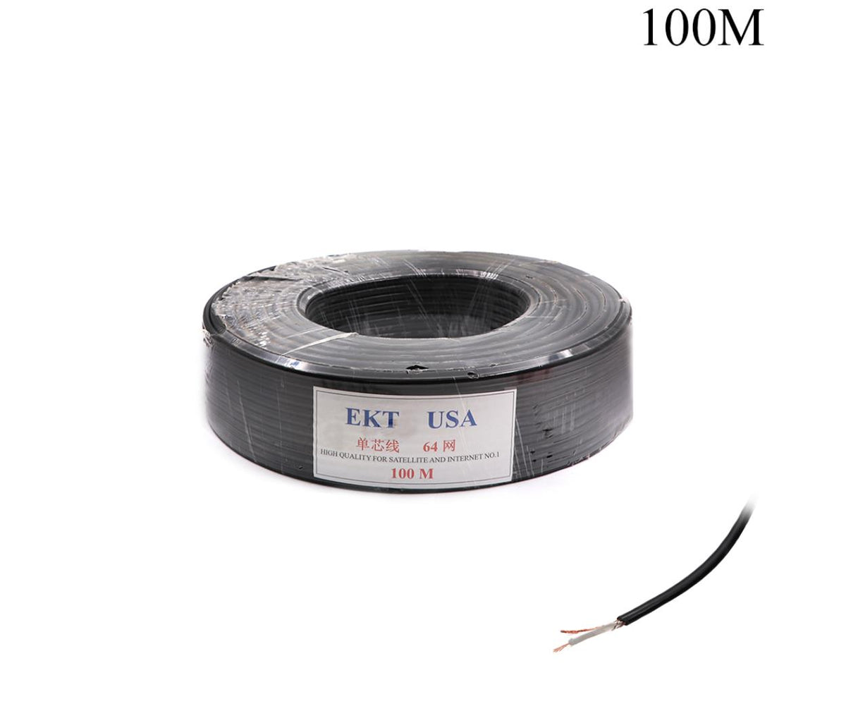 Audio Cable - Microphone Mono 4.5mm - 1x20Wire - Black - 100M
