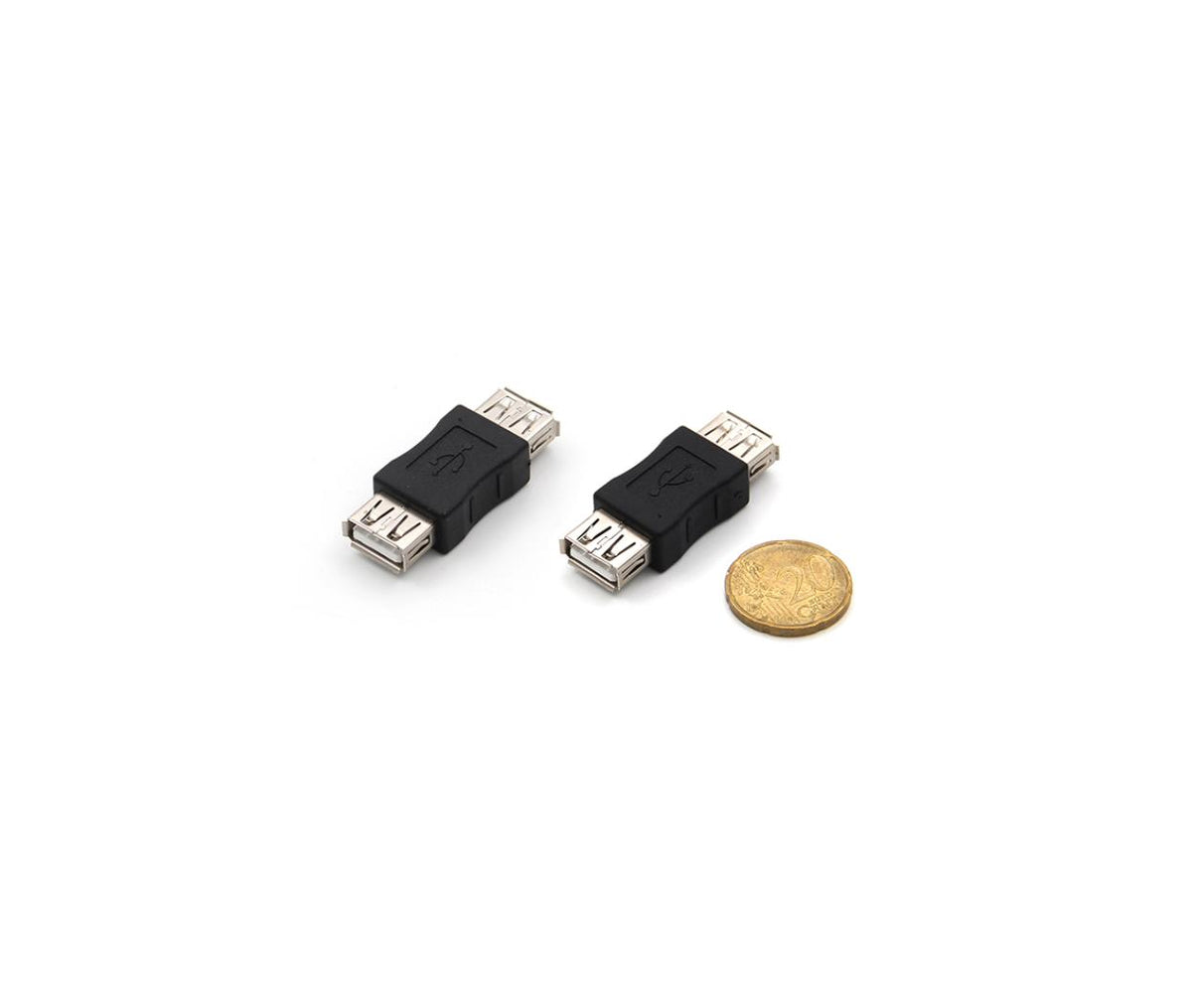 USB-A 2.0 Female to Female Data Cable Adapter