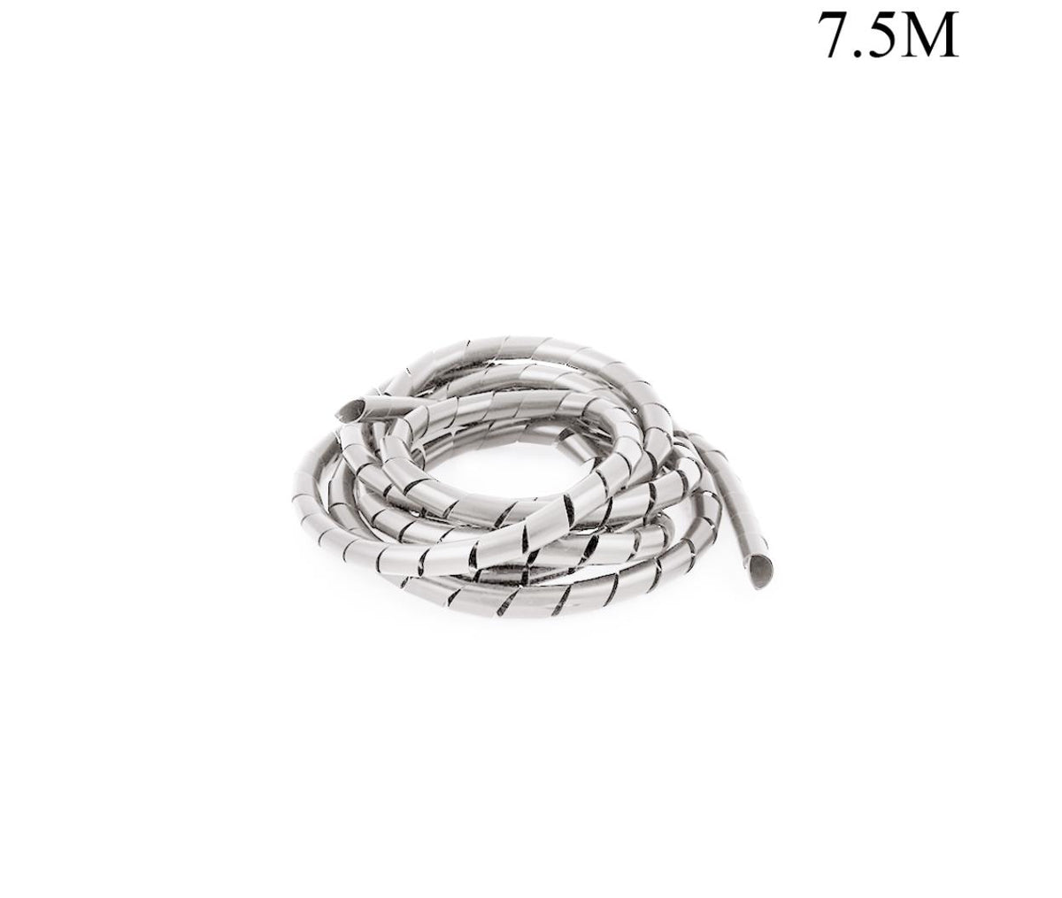 Flexible Spiral Cable Organizer 16mm 7.5m Transparent