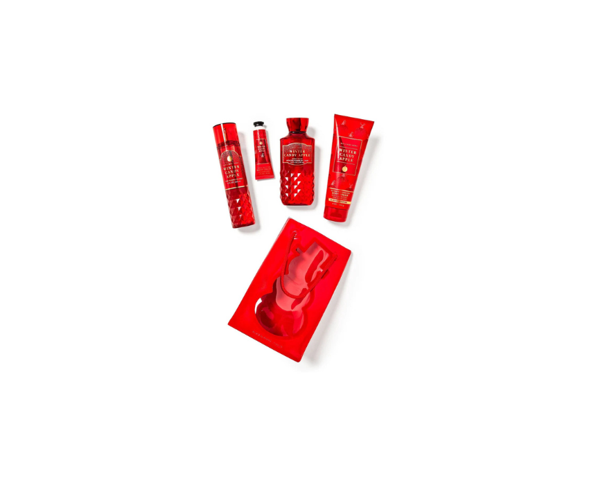 Bath & Body Works Winter Candy Apple Bag Gift Set