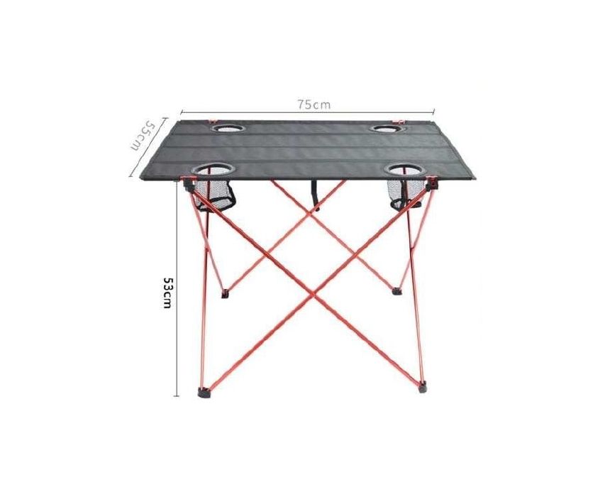 Folding Table With Cup Holders