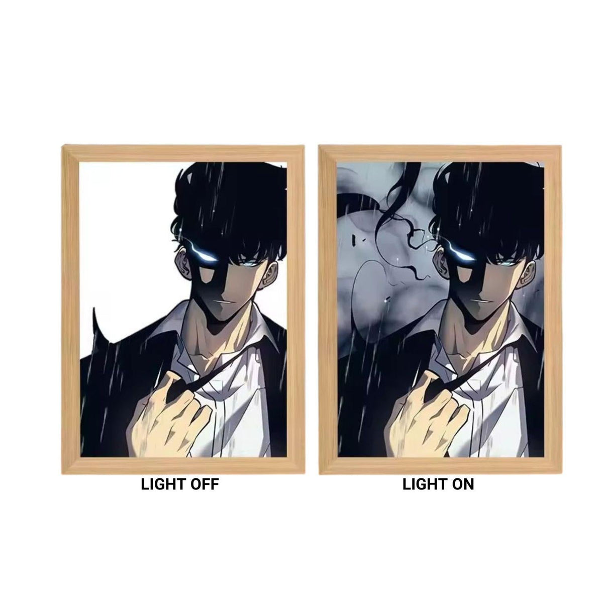 Solo Leveling Jinwoo Aura Light Painting - Nakama Lebanon