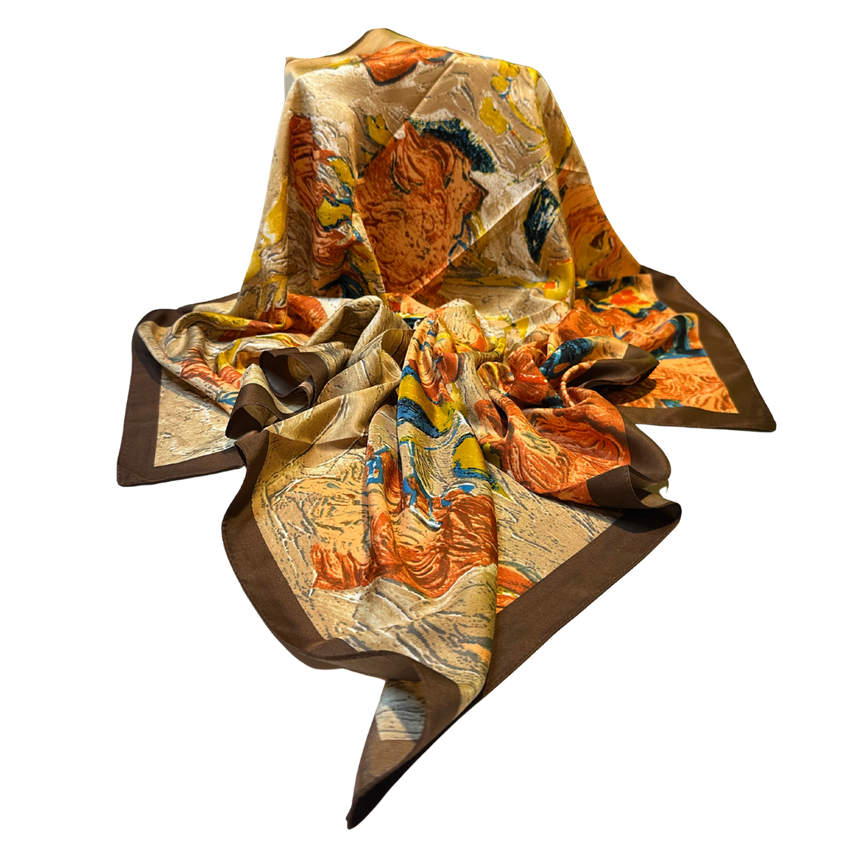 Patine Synthetic Satin Scarf 90 x 90 cm