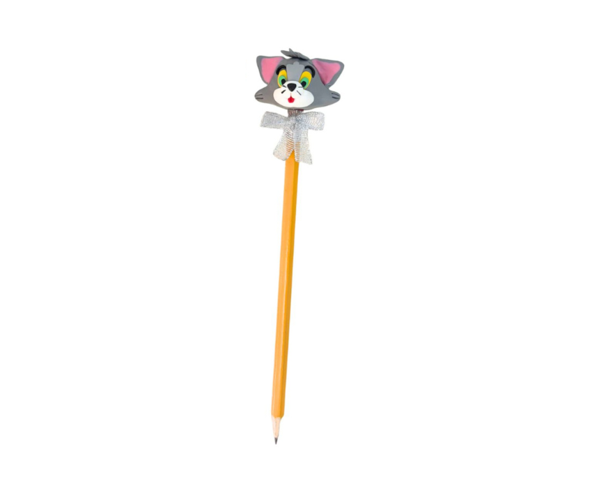 Tom and Jerry Pencil Polymer Clay Topper