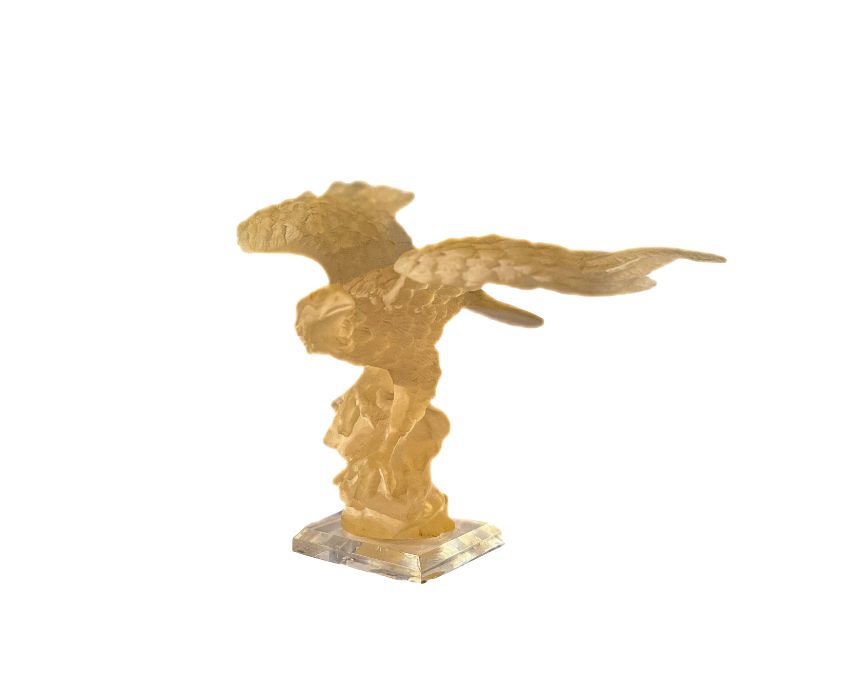 Lalique Crystal Eagle Sculpture