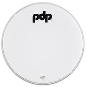 PDP 22" White Coated Logo Bass Drum Head