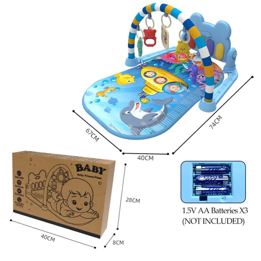 Babies Portable Activity Play mat - Blue Ocean