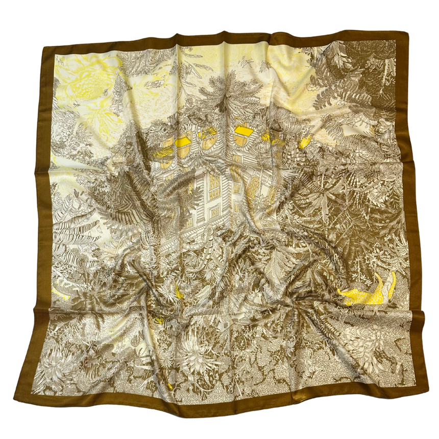 Le Pavillon Synthetic Satin Scarf 90 x 90 cm