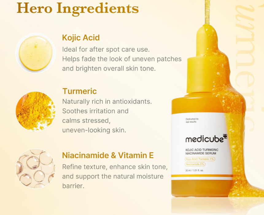Medicube Kojic Acid Turmeric Niacinamide Serum
