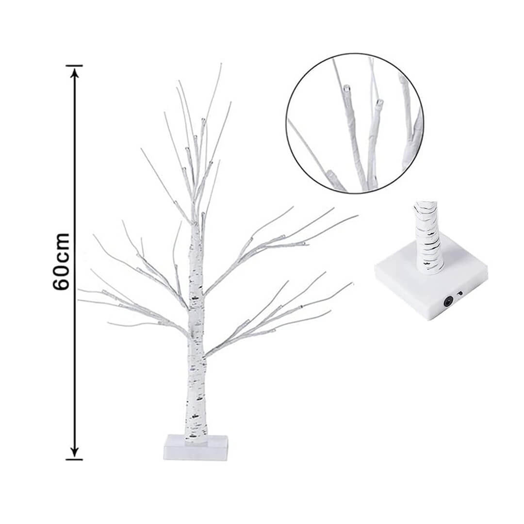 easter tree light with eggshell ornaments, dimensions
