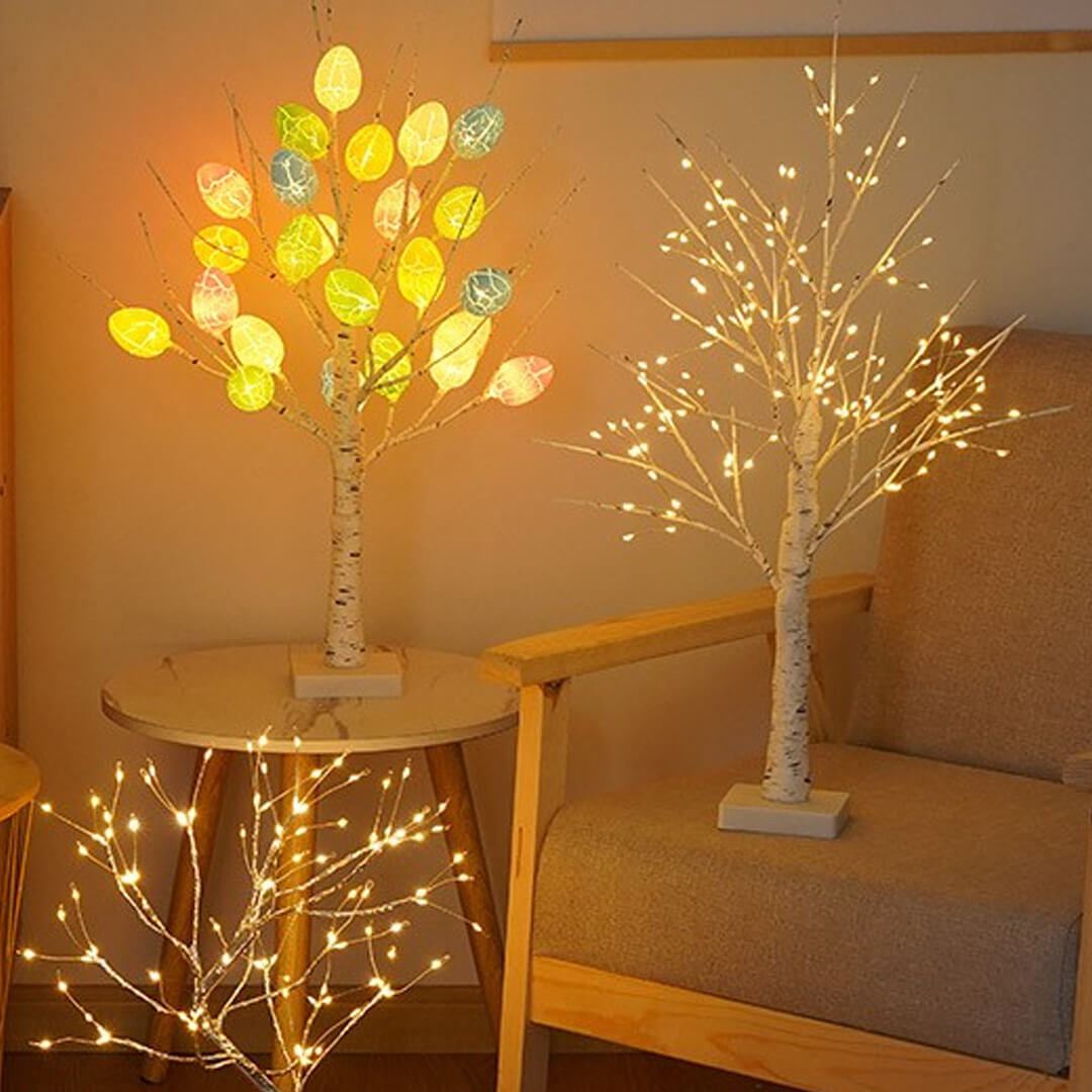 Easter LED light tree with detachable egg shells