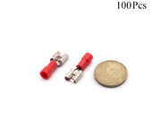 Cable Lugs Insulated - FDD1.25-250 - Female - 0.5-1.5mm - Red - 100 Pcs