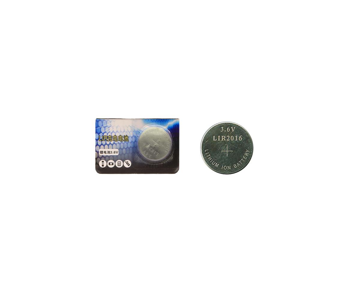 LIR2016 Lithium-Ion Coin Battery Rechargeable 3.6V